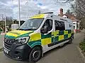 SJ65, a Renault Master ambulance, on duty at Fitzgerald's Park in Cork.