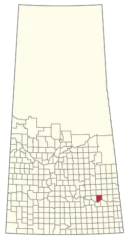 Location of the RM of McLeod No. 185 in Saskatchewan