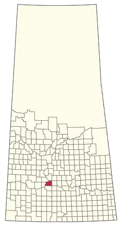 Location of the RM of Maple Bush No. 224 in Saskatchewan