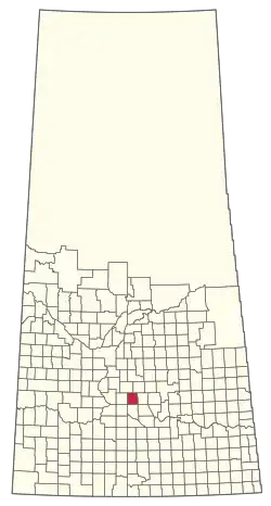 Location of the RM of Arm River No. 252 in Saskatchewan