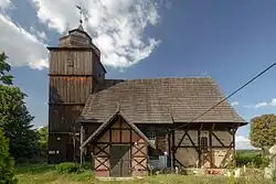 Polish-Catholic Saints Peter and Paul church in Obórki