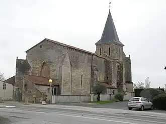 The church in Saint-Jean-de-Beugné