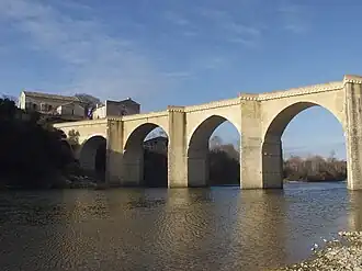 Saint-Nicolas-de-Campagnac bridge over the Gardon