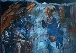 Fresco of the entry of Christ into Jerusalem