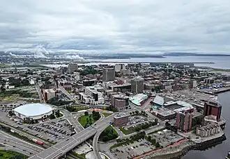 Aerial view of Saint John, New Brunswick