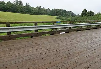 Steel-wood bridge and sign P-01598 (1961),[6] Cote-Saint-Paul Road