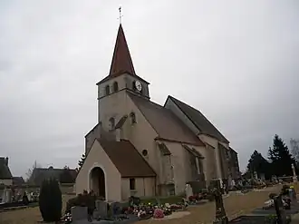 The church in Sainte-Marie-la-Blanche
