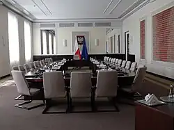 The room where the government meetings are held