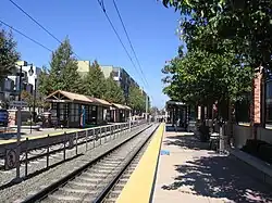 VTA light rail platforms