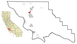 Location in San Luis Obispo County and the state of California