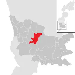 Location within Güssing district