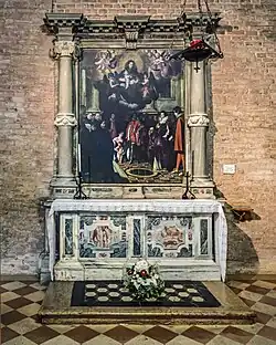Altar with The Discovery of the Well of Martyrs by Pietro Damini