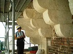 Brackets of the battlements