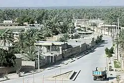 The main street of the village of Sarbast