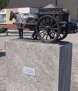 One of the many sculptures in Noordwijk.