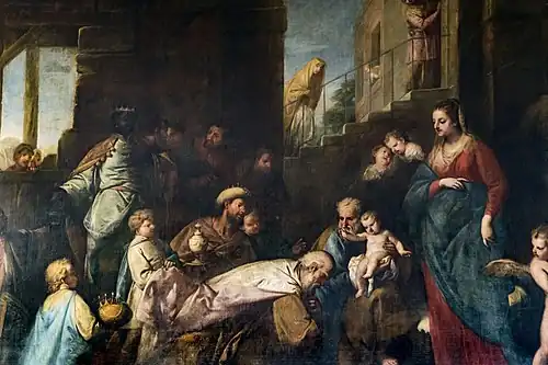 The Adoration of the Magi by Gregorio Lazzarini