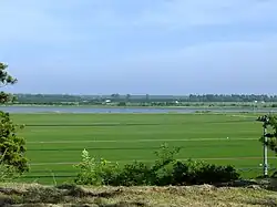 Panoramic view of Hachirōgata and Ōgata, from Oga