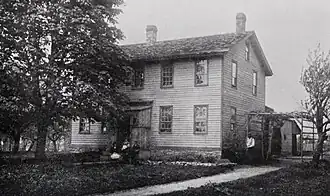 Photograph of the Seneca mission house, c. 1912.
