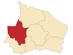 Location of Seremban District in Negeri Sembilan