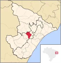 Location of Itabaiana, Sergipe