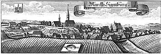Siegenburg from a c. 1700 woodcut