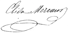 THe signature of Élisa Mercœur