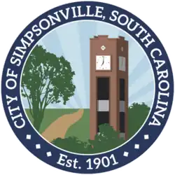 Official seal of Simpsonville