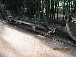 Sisal train at hacienda Yaxcopoil, Yucatan, Mexico