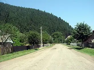 Rural landscape in Slatina, Suceava county