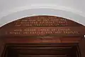 Inscription above the chapel door