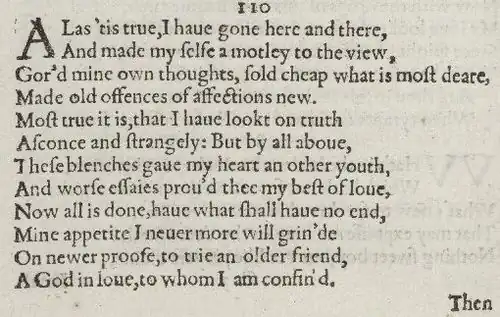 Detail of old-spelling text