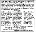 St Nicholas Fire Insurance Company Ad