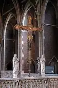 The Rood flanked by Saints Mary and John