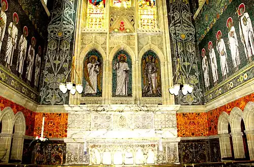 Reredos and altar, 1887
