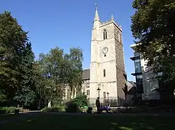 A picture of St James' Priory in Bristol where Hill was baptised