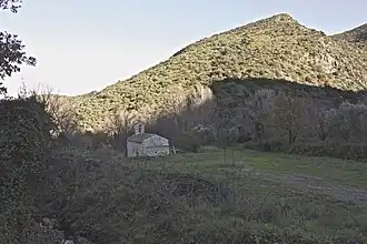The chapel in its environment.