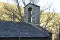 Renovated roof and bell tower.