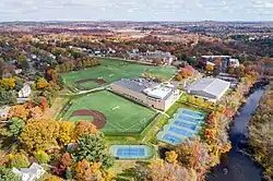 Campus and playing fields