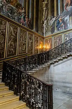 Balustrade of King's Staircase, Hampton Court Palace, c. 1695