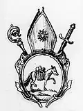 Saint Remaclus in heraldry