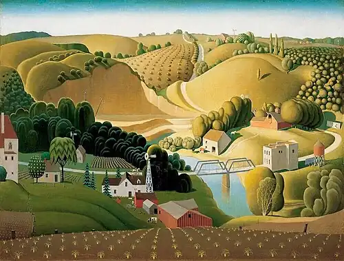 Grant Wood, Stone City, Iowa, 1930
