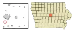 Location of Kelley, Iowa