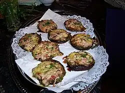 Stuffed mushroom cap