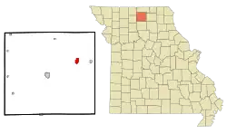 Location of Green City, Missouri