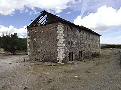 The abandoned mine office in Sulphurdale