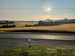 Oatfields near Route 560 highway, New Brunswick, Canada