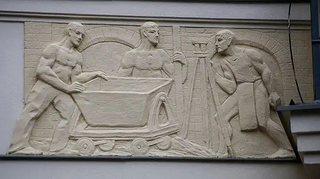 Bas-relief scenes