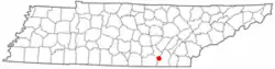Location of Fairmount, Tennessee