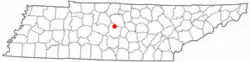 Location of Walterhill, Tennessee
