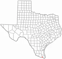 Location of Bluetown-Iglesia Antigua, Texas